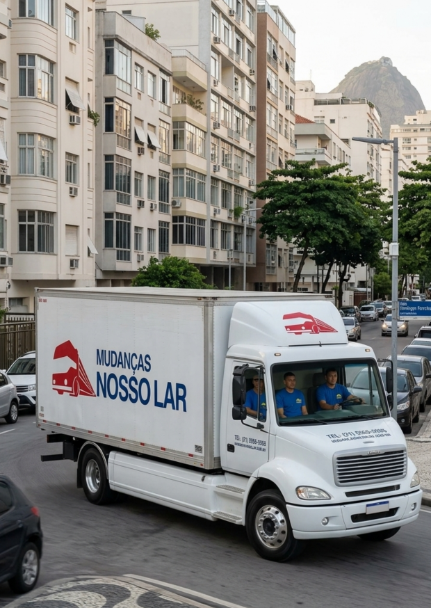 Caminhão de mudanças em Copacabana com atendimento planejado no Rio de Janeiro