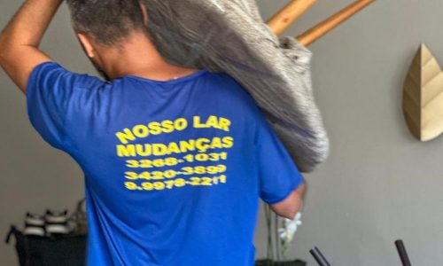 Equipe transportando móveis durante mudança residencial